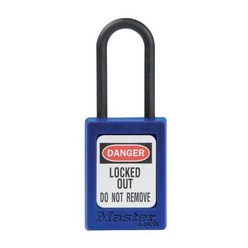 마스터락 안전열쇠 RED 나일론샤클 비전도성 세팅 번호열쇠 자물쇠, S32RED, 1개