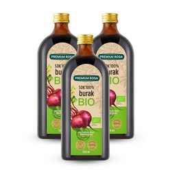 프리미엄로사 유기농 레드비트 원액 100% 건강즙 500ml, 3병