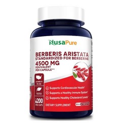 천연 베르베린 Berberine HCI 4500 mg 200 Days Supply 영양제, 200정, 1개