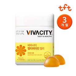 [빙그레] 비바시티 멀티비타민 젤리 (3개월분) / 레몬맛, 단품, 단품