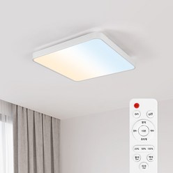 LED 삼색 시스템 리모컨 방등 75W 삼성칩 플리커프리 밝기조절 삼색 변환, 화이트