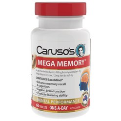 카루소스 메가 메모리 60정 Carusos Natural Health Mega Memory 60 Tablets