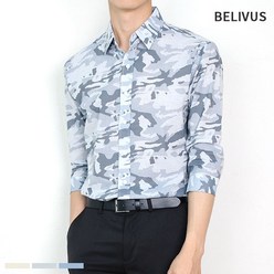 빌리버스 빌리버스 남자 7부 셔츠 BMS037 남성 카라 패턴 남방