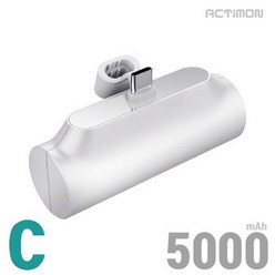 엑티몬 MINI5000-CP 갤럭시 C타입 미니 보조배터리 일체형