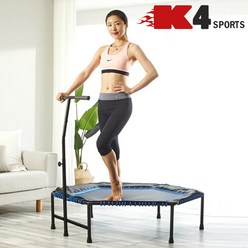 K4스포츠아몸디 K4-318 점핑 다이어트 육각트램폴린 방방이 점핑다이어트 트램플린 트램펄린, 블루