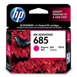 HP NO.685 정품잉크 CZ123AA, 빨강, 1개