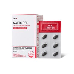 닥터포틴 나토레드 나토키나제 홍국 혈압 혈행 콜레스테롤 개선 영양제, 1box, 30캡슐