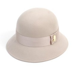 Ivory Line Wool Ivory Cloche Hat 클로슈햇