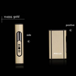높은 품질 1 PCS 알루미늄 합금 배출 홀더 휴대용 자동 담배 케이스 방풍 금속 상자 연기 상자