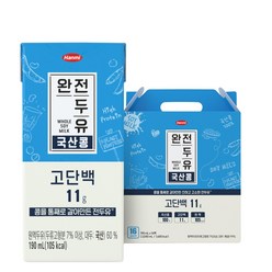 한미 완전두유 국산콩 고단백, 190ml, 16개