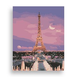 위메이크 페인팅 DIY 명화그리기 매직 세트 핑크빛 에펠탑 40x50