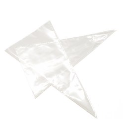 유니온팩 비닐 짤주머니 (12 14 16 18인치 100매) 베이킹용 크림 봉투, 100매입, 투명(16인치)