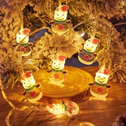 LED크리스마스 장식 전구 줄조명 파티 캐릭터 슬림소녀 Christmas decorative lamp, 눈사람, 1개