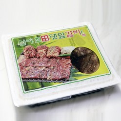 양념 돼지갈비 팩 목심 수제 갈비 양념갈비 저온 숙성 산야초 냉동갈비 대용량, 2kg, 1개