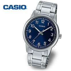 [정품] CASIO 카시오 MTP-V005D-2B4 남성 야광 메탈 손목시계