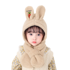 날씨요정 아기겨울모자 목도리세트 귀달이 털모자 군밤 방한 토끼