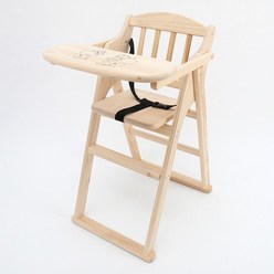 원목 아기 식탁 의자 호텔 어린이식탁 업소용 접이식 식탁 의자 안전 유아식탁 의자, E 무코팅 표준 식사 의자