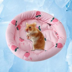 세련된 햄스터 쿨링 팻 세탁 가능 내마모성 공기 투과성 돼지 친칠라 쥐 토끼 침대 여름, 분홍색