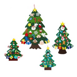 DIY 펠트 크리스마스 트리(1p) 나무 부직포 벽트리, 본상품선택
