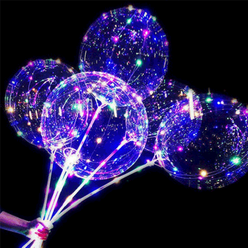 [젤루나/당일출고] LED 풍선 이벤트 생일 선물 파티 G-07, 2.LED 풍선세트-스틱, 손펌프(색상랜덤)