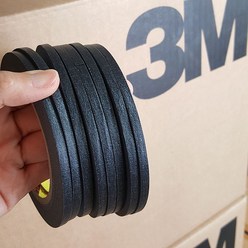 3M 마스킹테이프 블랙(검정) 5mm(0.5cm) x 40M, 1개