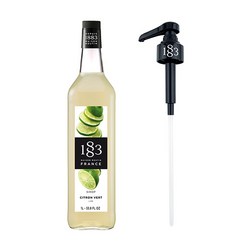 1883 라임시럽 1000ml + 1883 시럽 펌프 세트, 단품