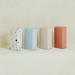 [아이브릭] 접기쉬운 이지 종이벽돌블럭(한글스티커), oriental pink,lvory,baby blue,terrazzo