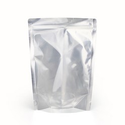 전면투명 후면은박 지퍼스탠드백 (100매) 4종 커피원두 과자 잡곡 식품봉투 선물포장 알루미늄 비닐 진공팩, 13호_13x20+4cm (100매)