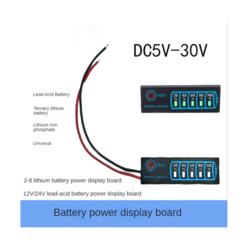 적산계 18S 18650 리튬 이온 리포 530V 납산 배터리 레벨 표시기 테스터 LCD 디스플레이 미터 모듈 용량 전압계, 한개옵션0