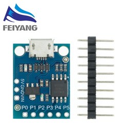 Digispark-킥스타터 마이크로 개발 보드 Arduino IIC I2C USB 용 ATTINY85/TINY85 모듈, [02] ATTINY85 blue