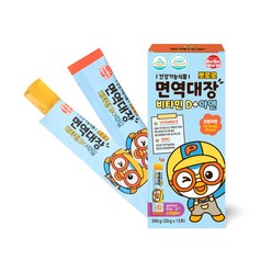 뽀로로 면역대장 비타민D+ 아연 30포입 ( 15포X2BOX ), 4개
