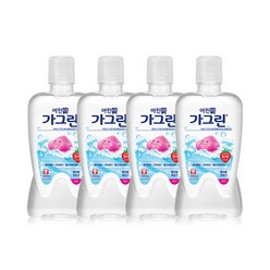 동아제약 어린이 가그린 딸기 380ml x 4개 구강청결제 충치예방, 0.38l