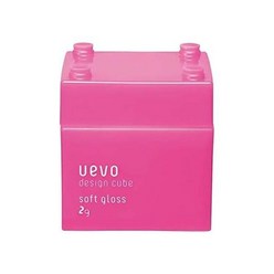 UEVO 우에보 데미 디자인 큐브 소프트 글로스 헤어 왁스 핑크 80g