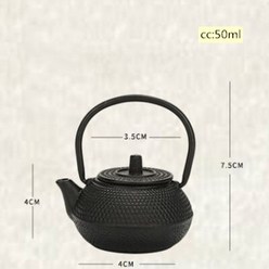 Cast Iron Tea Pot Stainless steel filter Teapot for Boiling Water Oolong [C00044127], 05-50ml-44127, 상품 상세페이지 참조