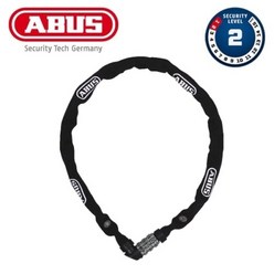 아부스 ABUS 1200 웹 110cm Web 자전거용 체인락 자물쇠 2등급, 블랙