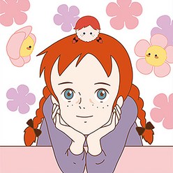 빨강머리 앤&마리몽 - 플라워 앤 [캔버스형] [그리기] 25x25, 단품
