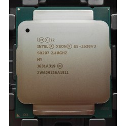 중고 인텔 E5 2620 V3 프로세서 CPU 15MB 6 코어 85W 소켓 LGA 2011-3 SR207 2.4GHz, 한개옵션0