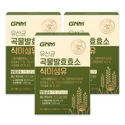 GNM 유산균 곡물발효효소 식이섬유 / 아밀라아제 프로테아제 프로바이오틱스, 90g, 3개