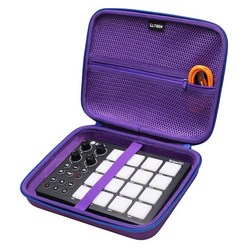 LTGEM Synido MIDI 패드 비트 메이커 머신 또는 FIFINE 게이밍 오디오 믹서와 호환되는 하드 케이스 - 여행용 보호 휴대용 가방