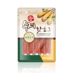 펫스토리 수제 핫도그 강아지간식 100g, 1개, 오리고기