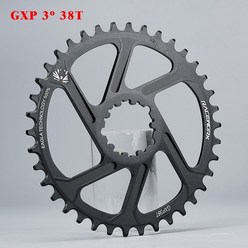 스프라켓 스프로킷 플라아휠 산악 프리휠 Racework 산악 자전거 gxp 체인 링 32t 34t 36t 38t 크라운 3mm6mm 오프셋, 3mm 38t