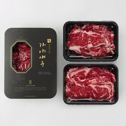 [가야애우] 국내산 냉장 소고기 구이용 꽃등심300g+채끝300g (600g)