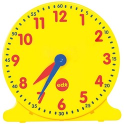 이디엑스 학습용완구 모형시계 12시간 교사용 지름 30cm, 혼합색상
