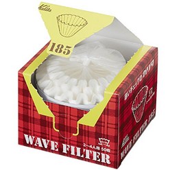 Kalita Coffee Filter Wave Series White 50 pieces for 2 to 4 people KWF-185 22210, 1개, 1개