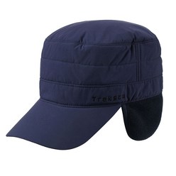 트렉스타 충전재를 사용하여 보온성을 높이고 추위로부터 머리와 귀를 보호할 수 있는 남성 모자, 네이비