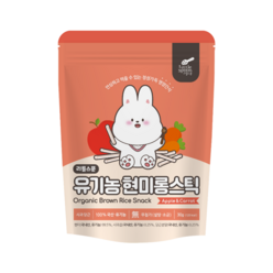 리틀스푼 쌀과자 유기농떡뻥 스틱 소프트팡 12종, 1개, 현미롱스틱 사과당근