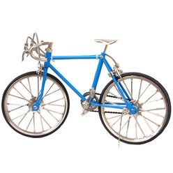 미니어처 레이싱 사이클 자전거 모형 블루 19.5cm 미니어쳐 바이크 피규어 정밀 축소 장식소품 자전거매니아