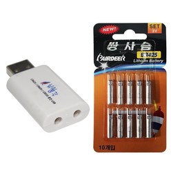 TFC 425 2구 USB 충전기 케미 (425 배터리 10개), 단품, 단품, 10개