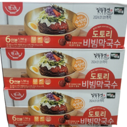 코스트코 일월풍면 도토리 비빔막국수 297.5G X 6 / 도토리함유 저온숙성면, 6개