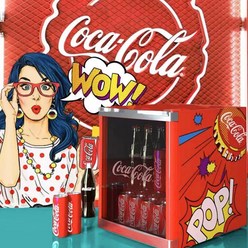코카콜라 미니 냉장고 레트로 업소용 가게 가정용 음료 음료수 화장품 보관 저소음 HCK-46 i, HCK-46D